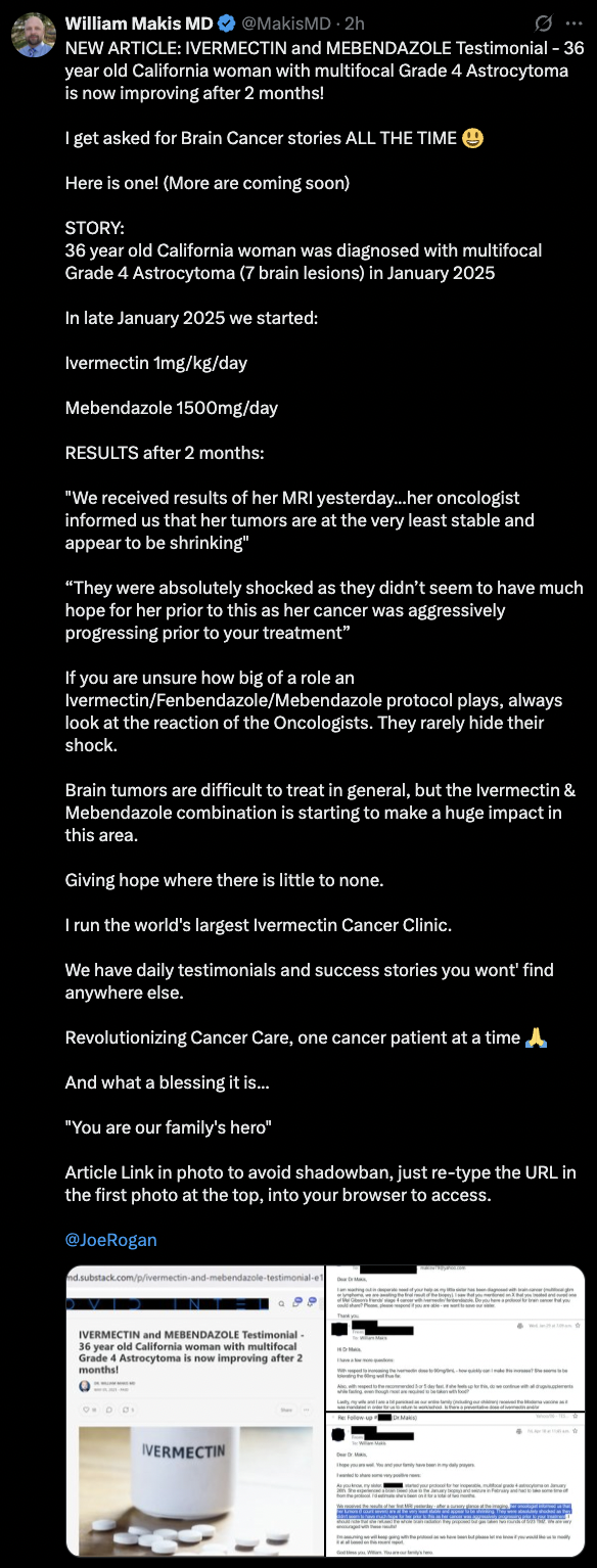 cancer healing testimonial