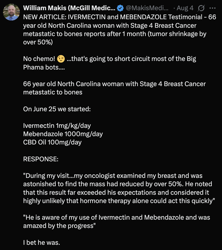 cancer healing testimonial