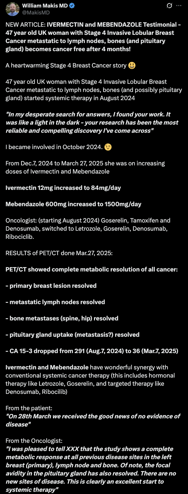 cancer healing testimonial