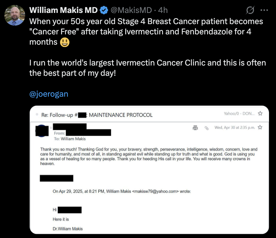 cancer healing testimonial