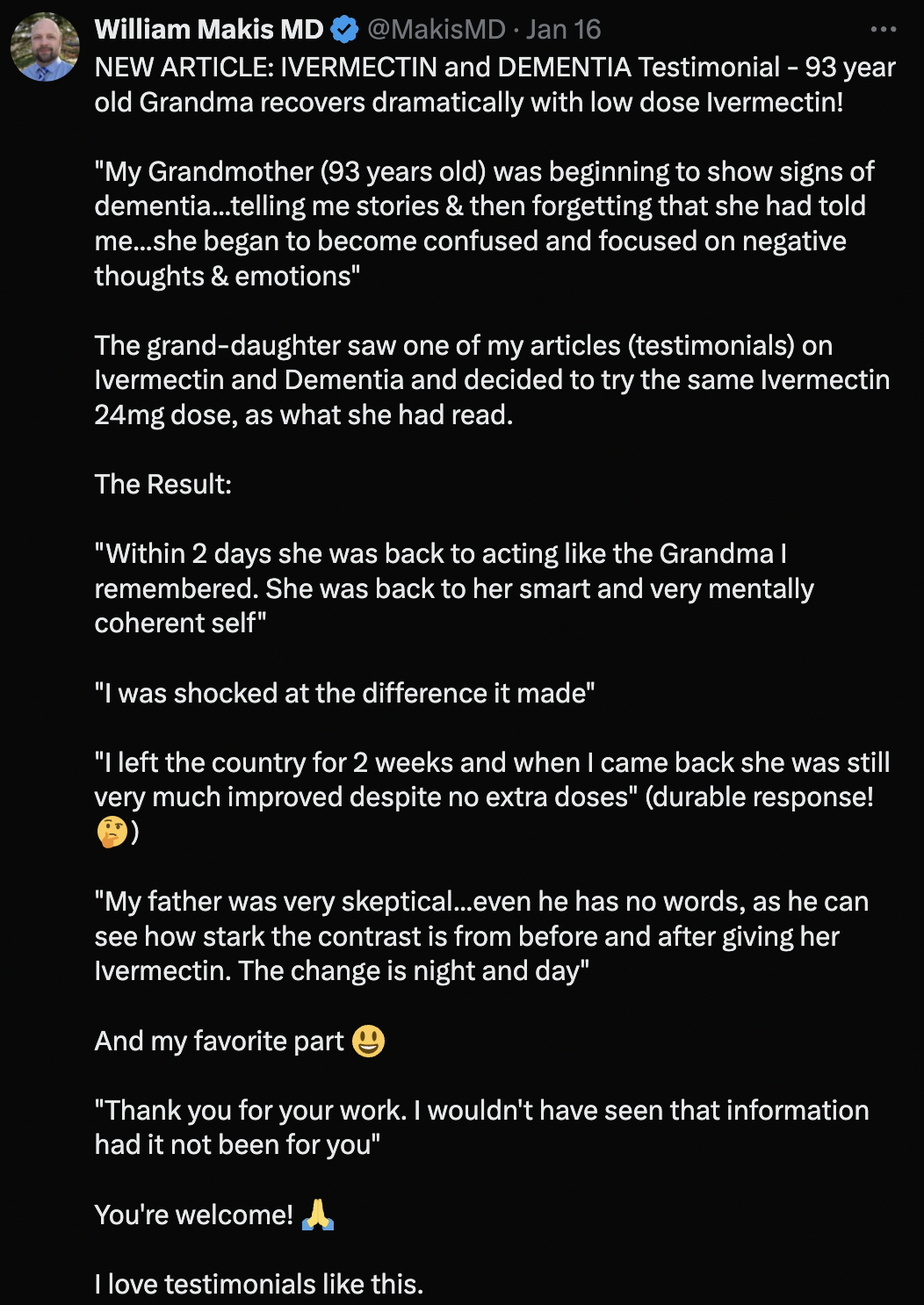 cancer healing testimonial