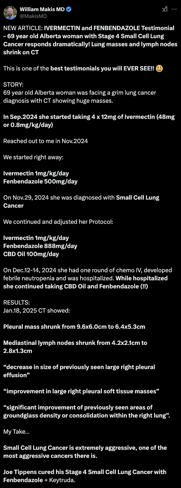 cancer healing testimonial