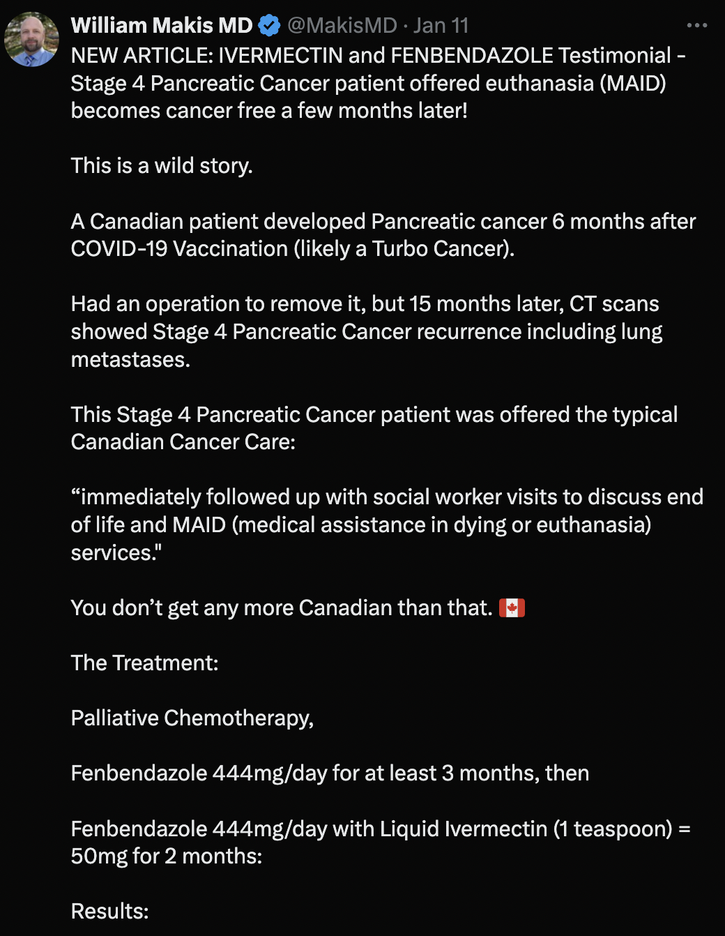 cancer healing testimonial