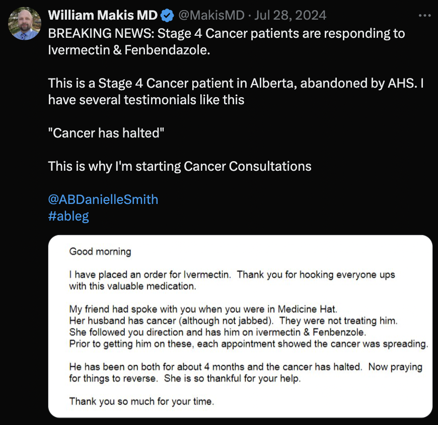 cancer healing testimonial